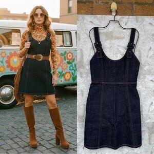 ALEXACHUNG cut out Denim Minidress size 6